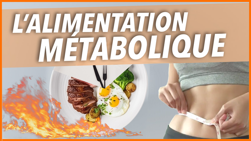 Lettrage original : L’Alimentation Métabolique.